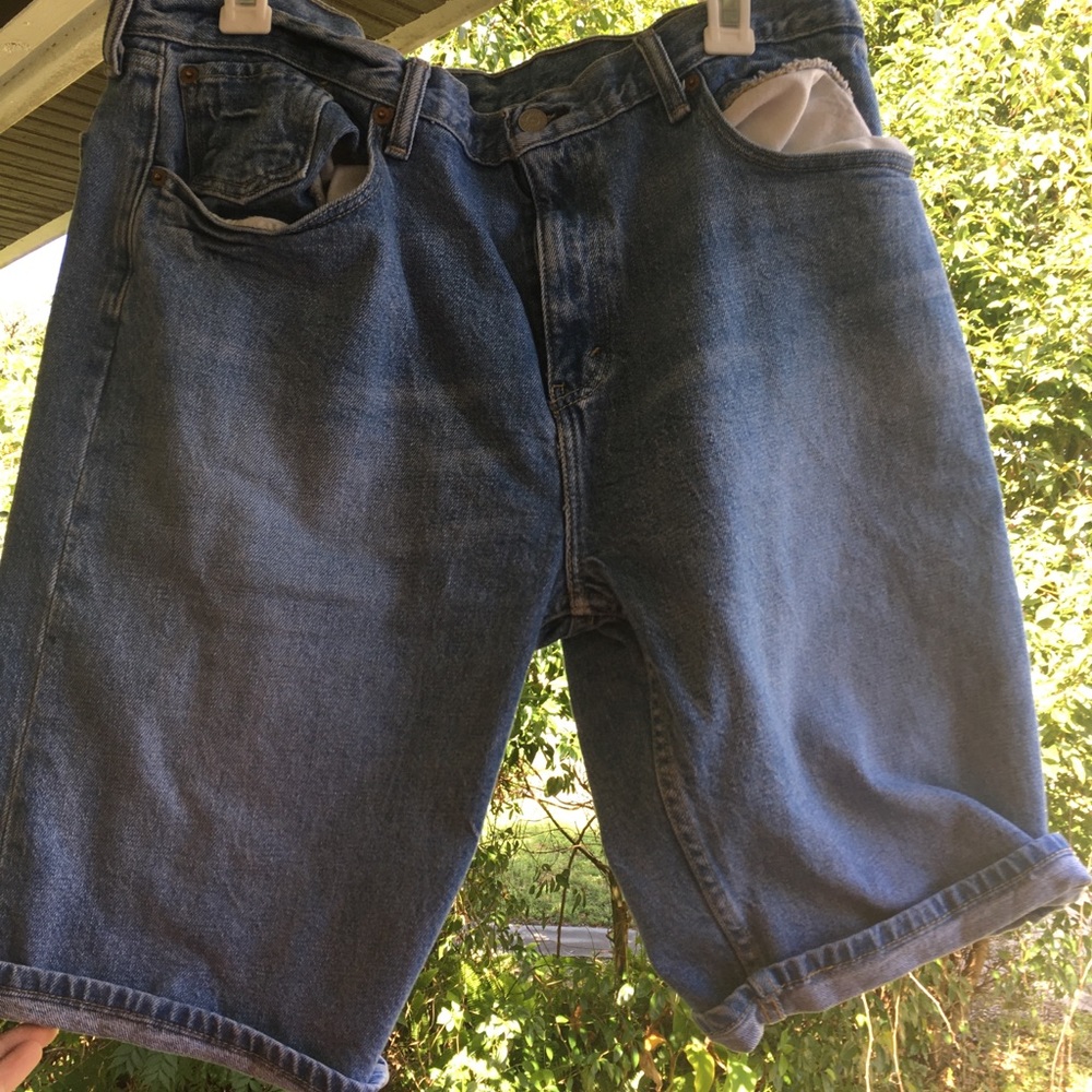 Levi Jean Shorts (W - 36 and L - 22)